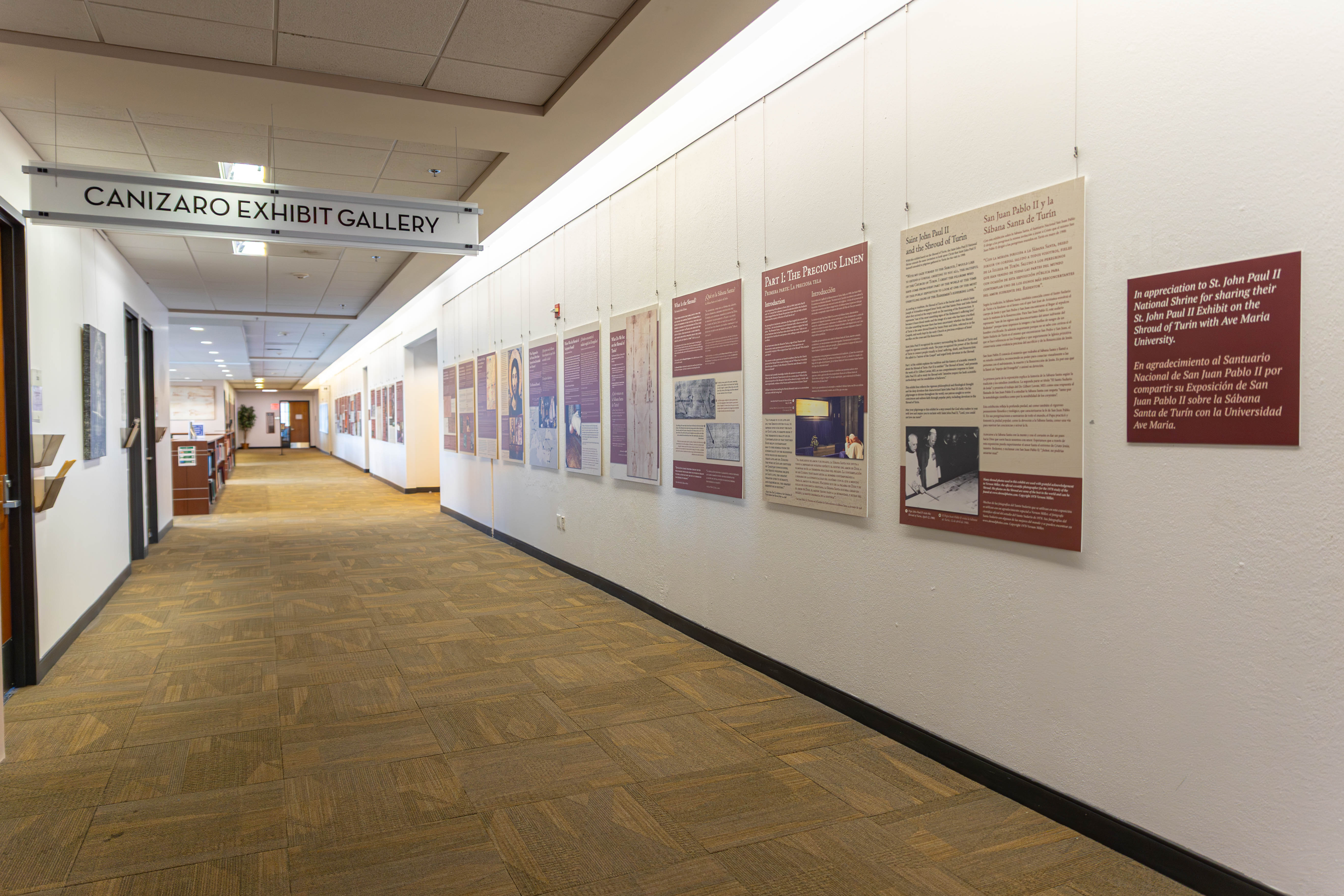 Shroud of Turin Exhibit at Ave Maria University