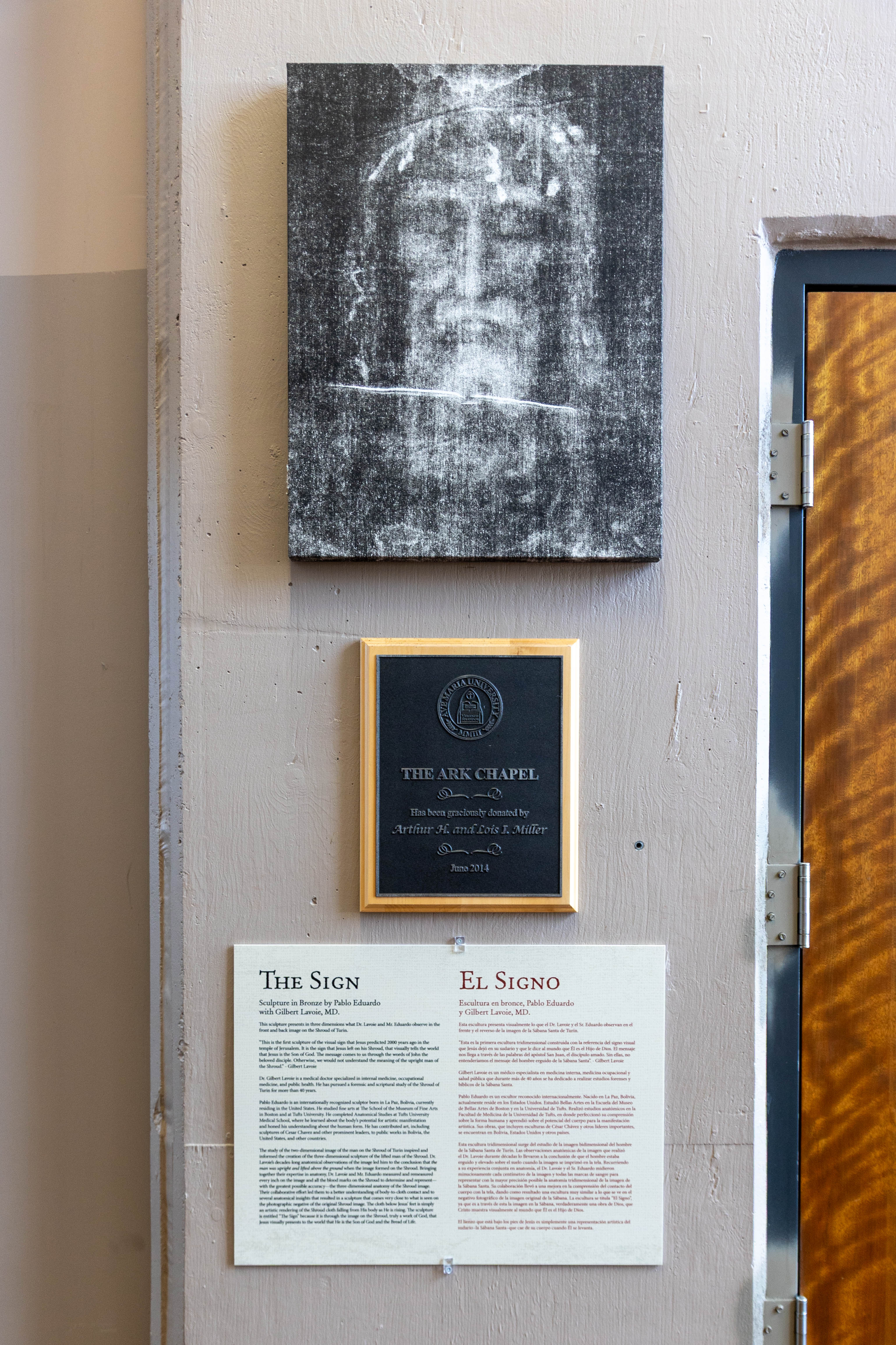 Shroud of Turin Exhibit at Ave Maria University